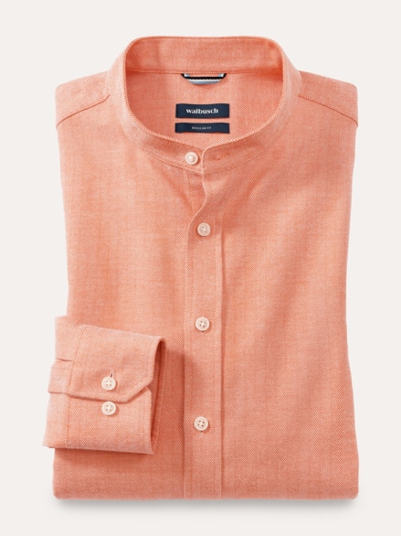 Flanell Stehkragen-Hemd Dessin 2 Flanell Stehkragen-Hemd Dessin 2