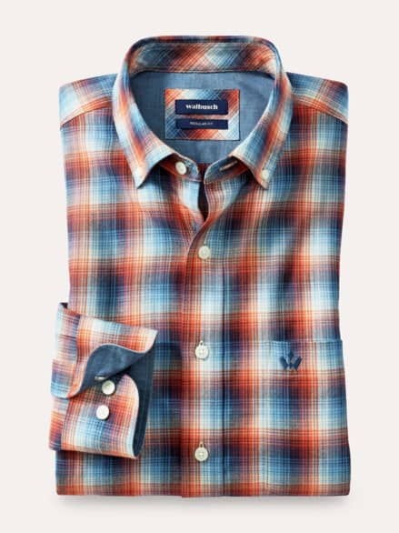 Cashmere-Mix-Hemd Karo Terra Cashmere-Mix-Hemd Karo Terra