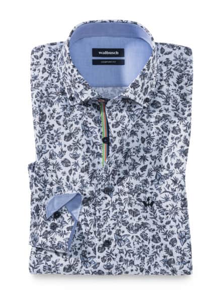 Extraglatt Hemd Frischekick Druck Blau