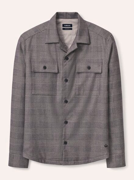Gefüttertes Overshirt aus Flanell Karo Anthrazit