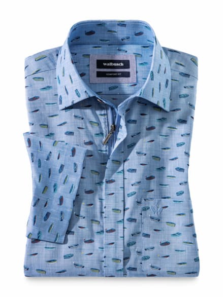 Tropical-Hemd Zip&Go Druck Multi Tropical-Hemd Zip&Go Druck Multi