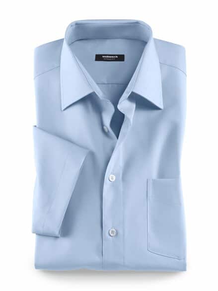 Extraglatt-Hemd Kent-Kragen Hellblau