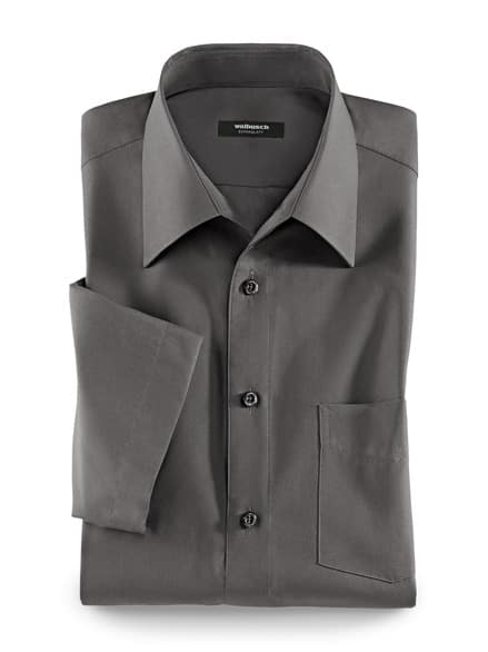 Extraglatt-Hemd Walbusch-Kragen Anthrazit Extraglatt-Hemd Walbusch-Kragen Anthrazit