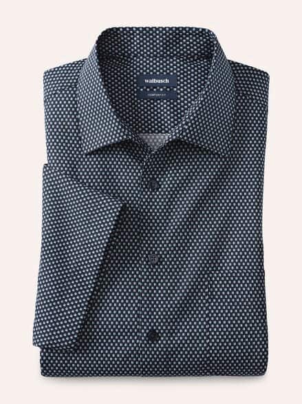 Extraglatt-Hemd Walbusch-Kragen Minimal Druck Extraglatt-Hemd Walbusch-Kragen Minimal Druck