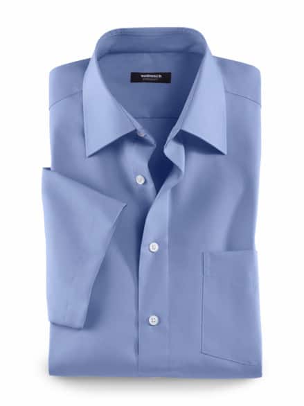 Extraglatt-Hemd Kent-Kragen Azur