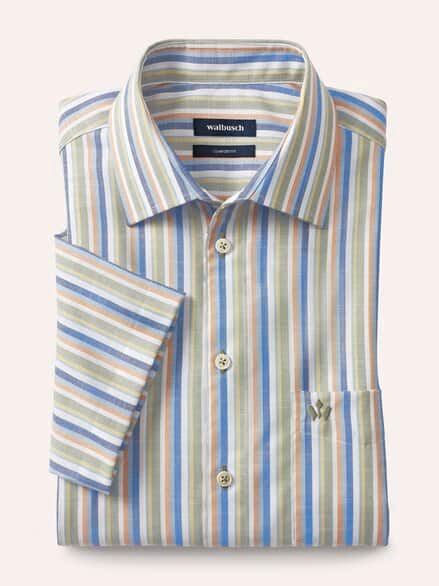 Extraglatt-Hemd Tropical Streifen Extraglatt-Hemd Tropical Streifen