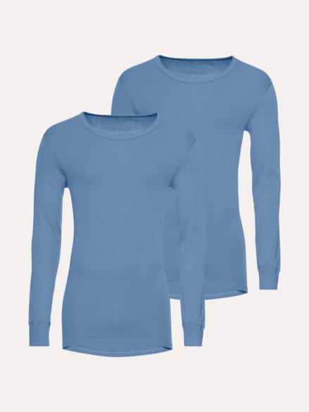 Thermo-Langarmshirt 2er-Pack Blau Thermo-Langarmshirt 2er-Pack Blau
