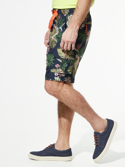 Cargo Strand-Shorts Print