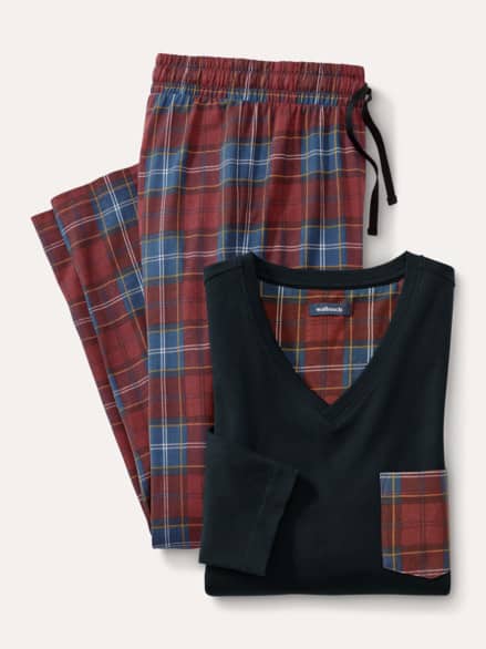 Tartan Pyjama Rot/Marine Tartan Pyjama Rot/Marine