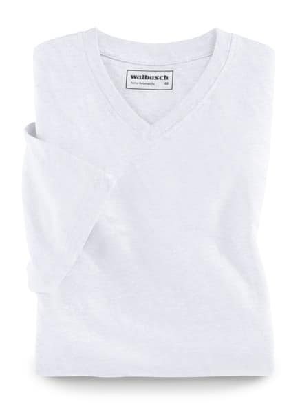 T-Shirt V-Ausschnitt Weiß T-Shirt V-Ausschnitt Weiß