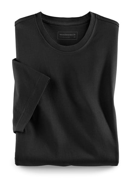 T-Shirt Rundhalsausschnitt Schwarz T-Shirt Rundhalsausschnitt Schwarz