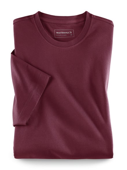 T-Shirt Rundhalsausschnitt Burgund T-Shirt Rundhalsausschnitt Burgund