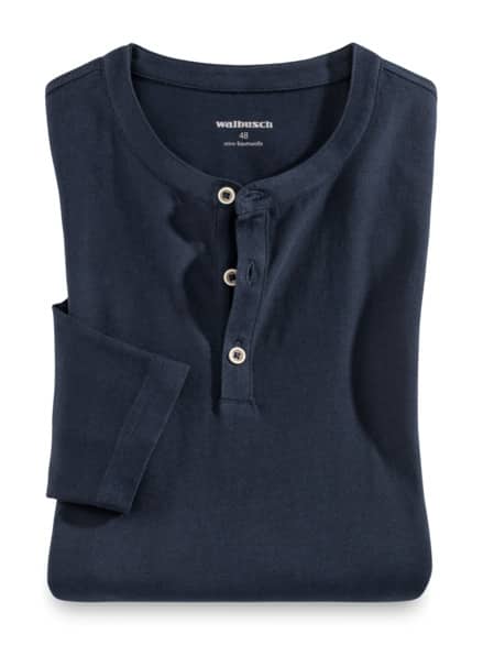 Henley-Shirt Marine