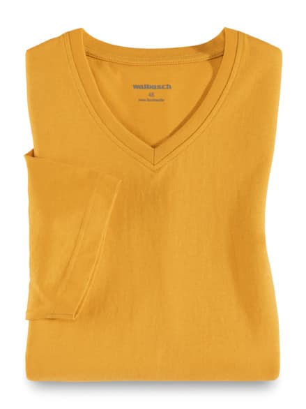 T-Shirt V-Ausschnitt Safran T-Shirt V-Ausschnitt Safran