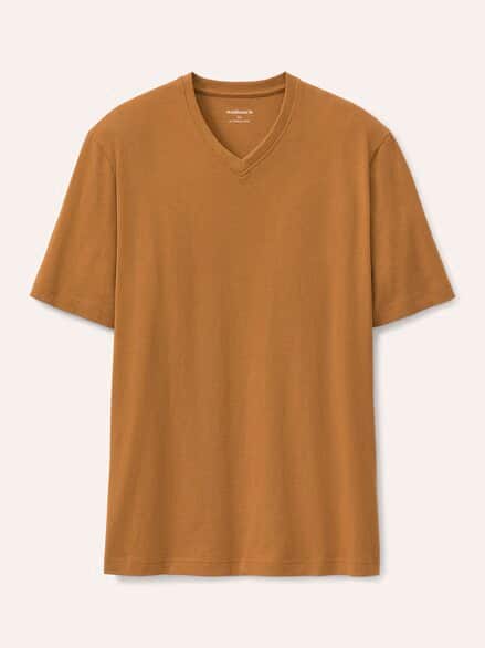 T-Shirt V-Ausschnitt Messing