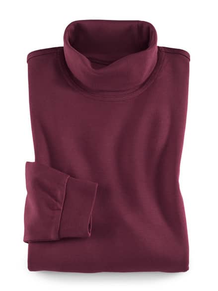 Rollkragen-Shirt Burgund Rollkragen-Shirt Burgund