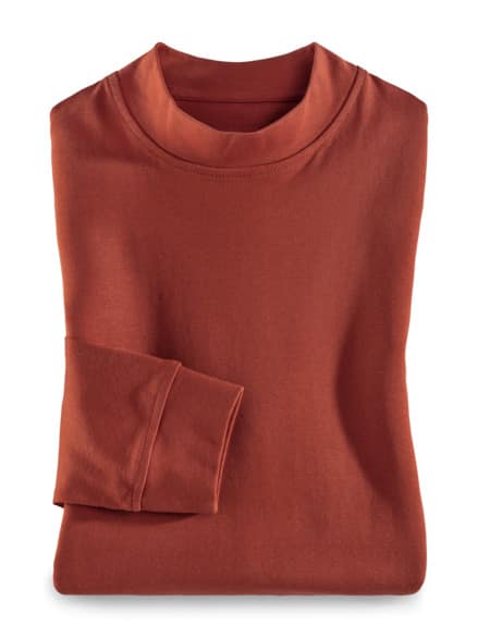 Langarm-Shirt Stehkragen Terra