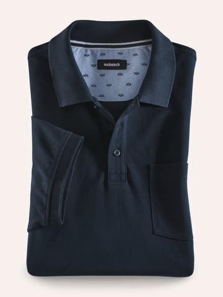Pique-Polo Pima Cotton Marine