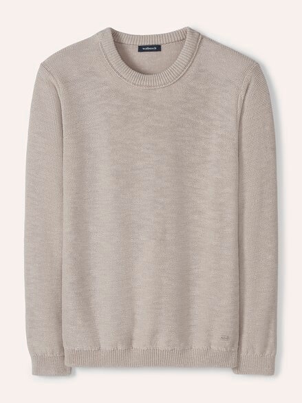Premium Leinen-Pullover Natur