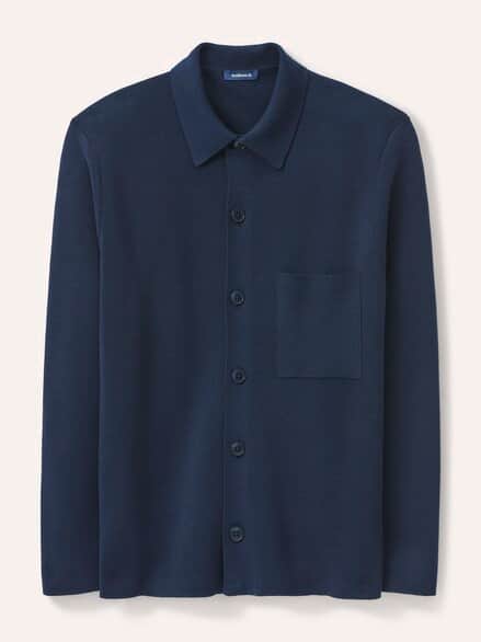 Milano Strickjacke mit Baumwolle Marine Milano Strickjacke mit Baumwolle Marine