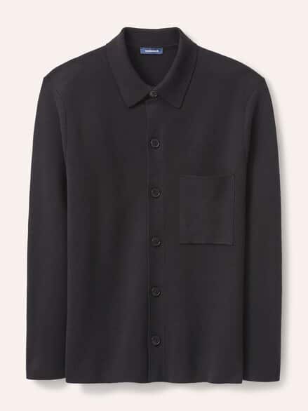 Milano Strickjacke mit Baumwolle Schwarz
