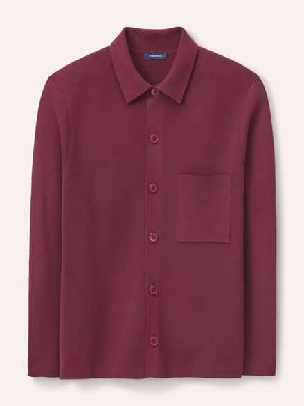 Milano Strickjacke mit Baumwolle Bordeaux Milano Strickjacke mit Baumwolle Bordeaux