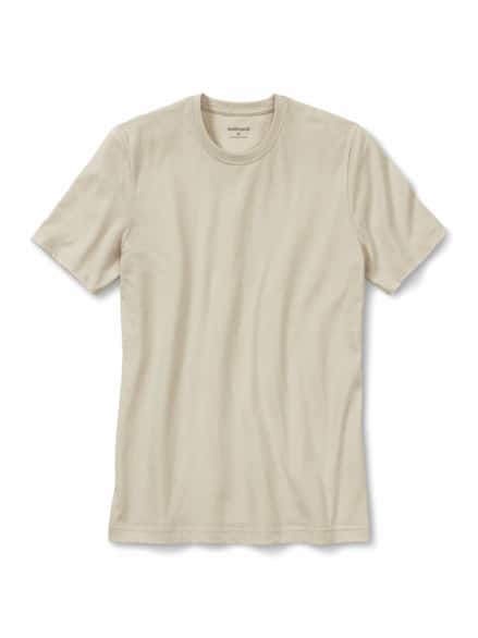 T-Shirt Rundhalsausschnitt Natur T-Shirt Rundhalsausschnitt Natur
