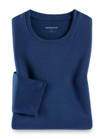 Langarm-Shirt Rundhalsausschnitt Blau Langarm-Shirt Rundhalsausschnitt Blau