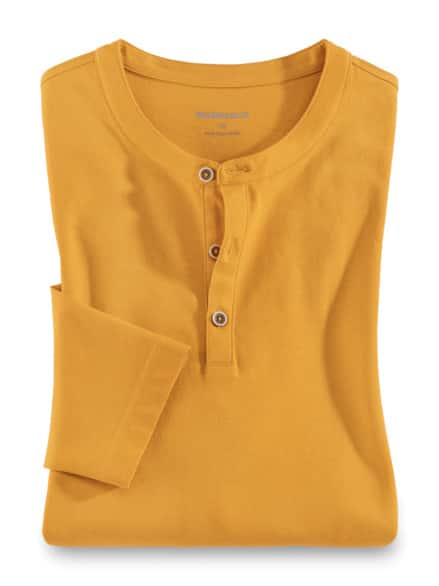 Henley-Shirt Safran Henley-Shirt Safran