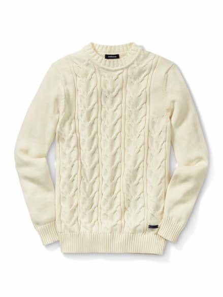 Zopfpullover Woolcot Offwhite Zopfpullover Woolcot Offwhite