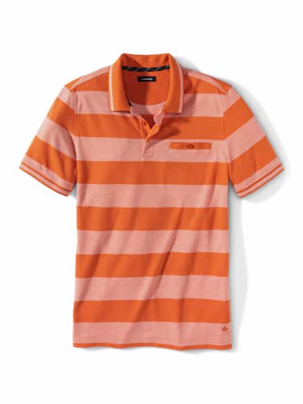 Extraglatt-Polo Klimakontrolle Streifen Orange Extraglatt-Polo Klimakontrolle Streifen Orange
