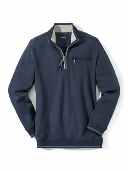 Easycare Struktur-Troyer Bicolor Marine Easycare Struktur-Troyer Bicolor Marine