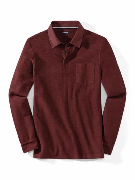 Flammgarn-Polo Bicolor Feuerrot Flammgarn-Polo Bicolor Feuerrot