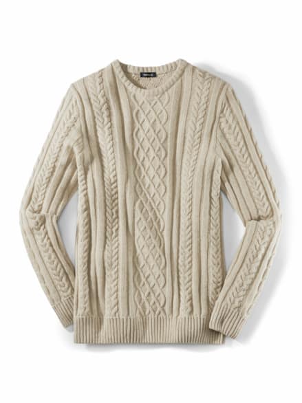 Aran-Pullover Natur