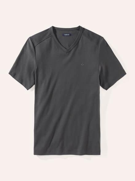 Zu schade für drunter-Shirt V-Neck Grau