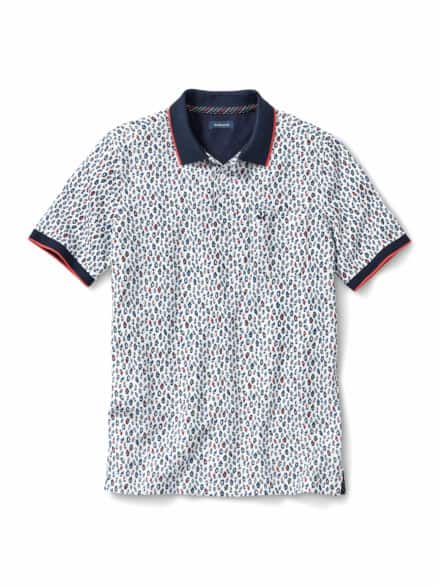 Pique-Polo Hitzefrei Druck Weiß Pique-Polo Hitzefrei Druck Weiß