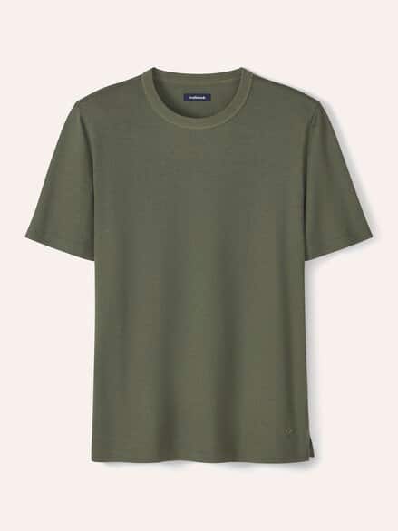 Leinen T-Shirt Khaki