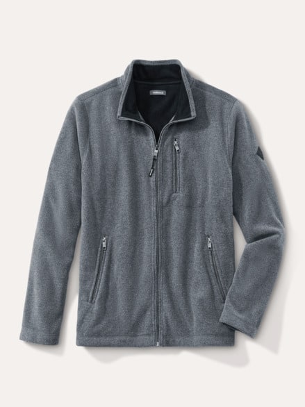 Huskyfleece Jacke Grau Melange Huskyfleece Jacke Grau Melange