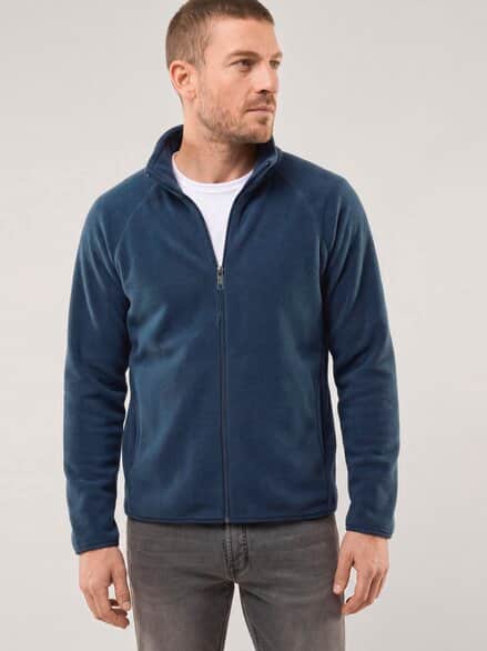 Zippjacke aus Polarfleece Marine