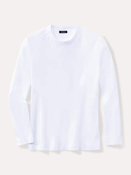 Langarm Zu schade für Drunter-Shirt Weiß Langarm Zu schade für Drunter-Shirt Weiß