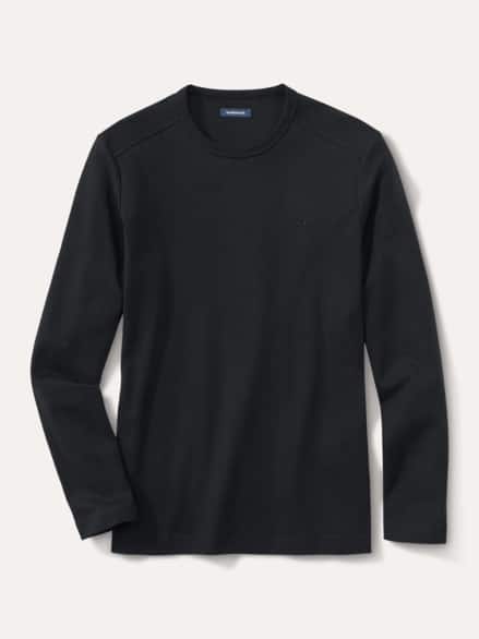 Langarm Zu schade für Drunter-Shirt Schwarz Langarm Zu schade für Drunter-Shirt Schwarz