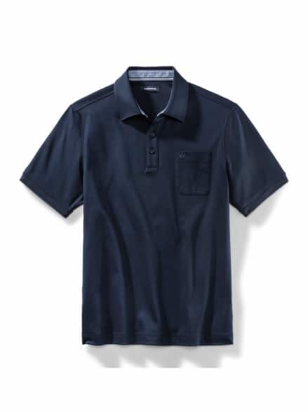 Walbusch-Kragen Polo Marine Walbusch-Kragen Polo Marine