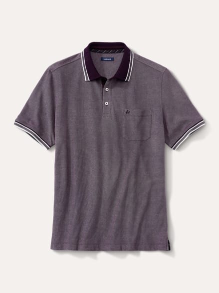 Extraglatt-Polo Bicolor Purple