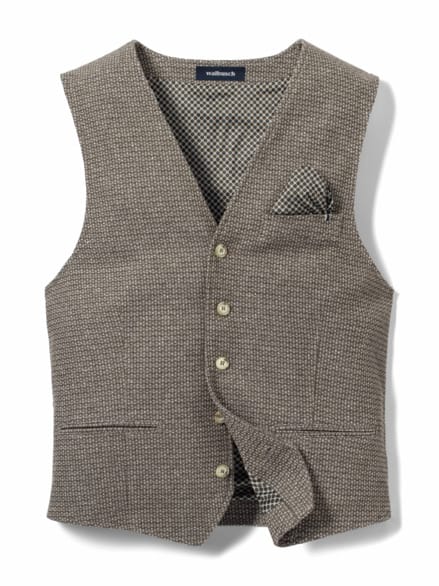 Struktur-Weste Beige/Khaki Struktur-Weste Beige/Khaki