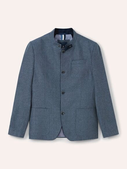 Reiseleinen-Janker Hellblau