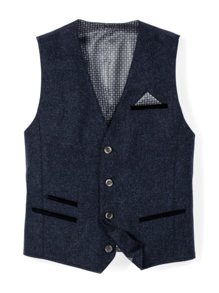 Lodenweste Marine Melange Lodenweste Marine Melange