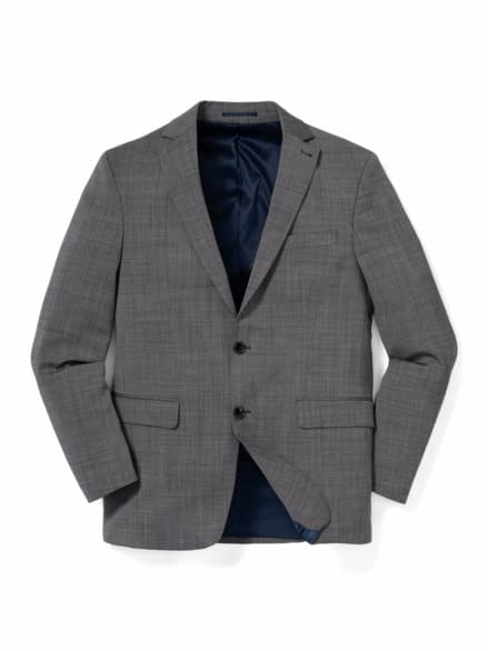 B-DYnamic-Anzug-Sakko Pinpoint Grau