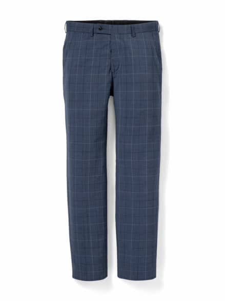 B-DYnamic-Anzug-Hose Karo Blau