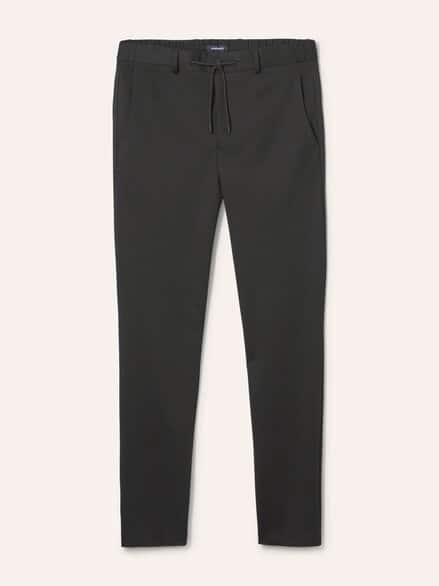 Anzug-Chino aus elast. Material Schwarz