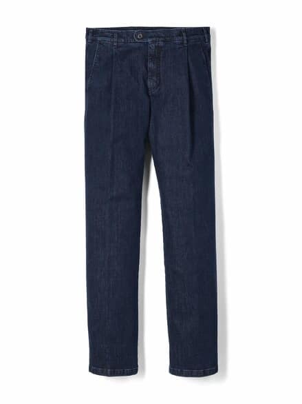 Extraglatt Flex-Bundfaltenjeans Blue Extraglatt Flex-Bundfaltenjeans Blue